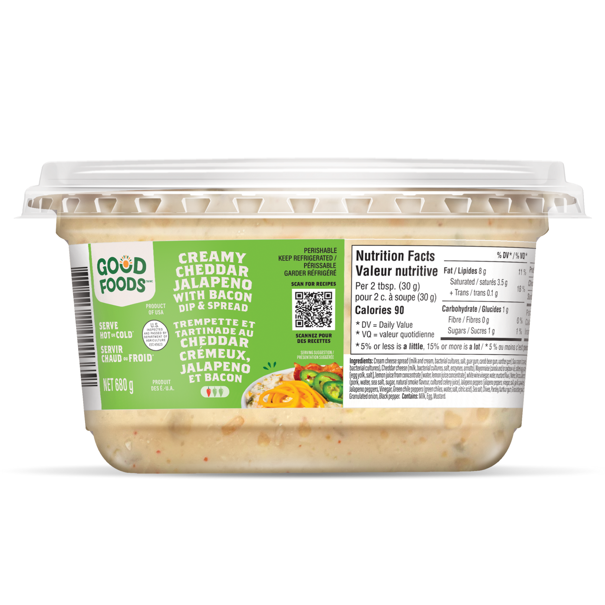 Creamy Cheddar Jalapeno With Uncured Bacon Spread - Image 4